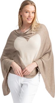 SAACHI Heart Silk & Cashmere Poncho