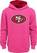 Outerstuff Girls Youth Pink San Francisco 49ers Prime Pullover Hoodie