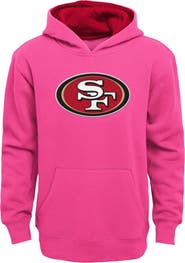 Outerstuff Girls Youth Pink San Francisco 49ers Prime Pullover Hoodie