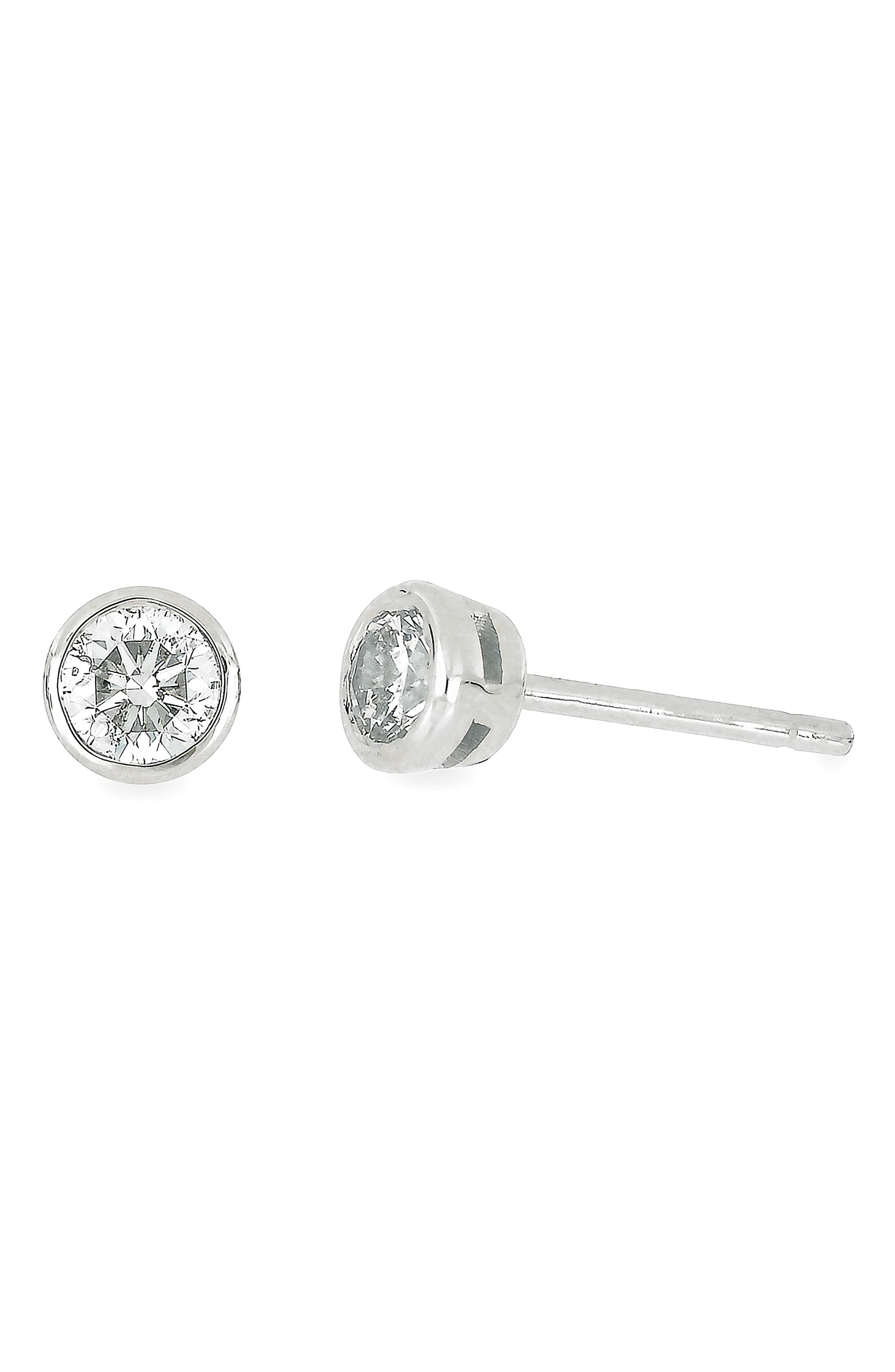 Bony Levy Bezel Diamond Stud Earrings - 0.25 ctw.