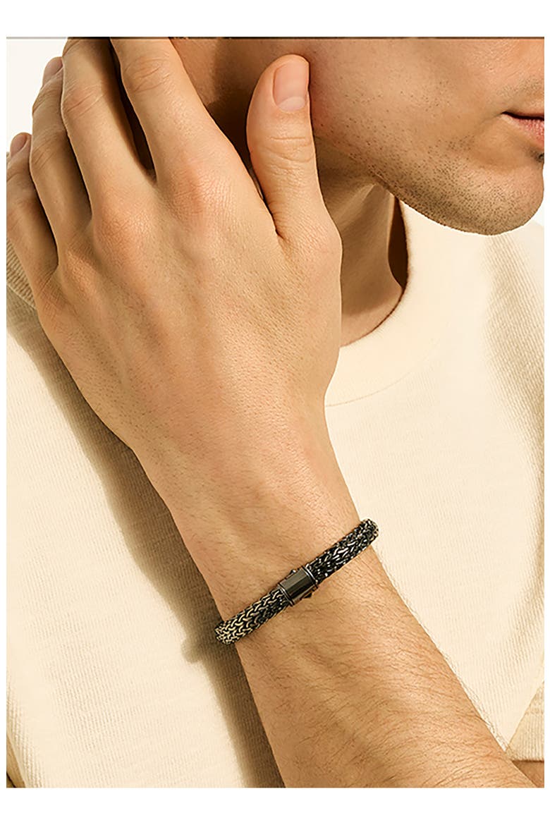 Icon Bracelet, 7.5mm, Alternate, color, DARKENED SILVER