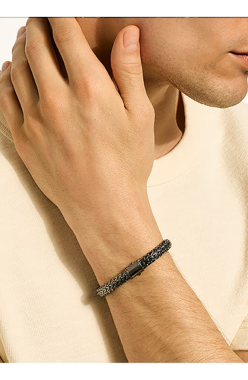 John Hardy Icon Bracelet, Dark Silver, 7.5mm In Metallic