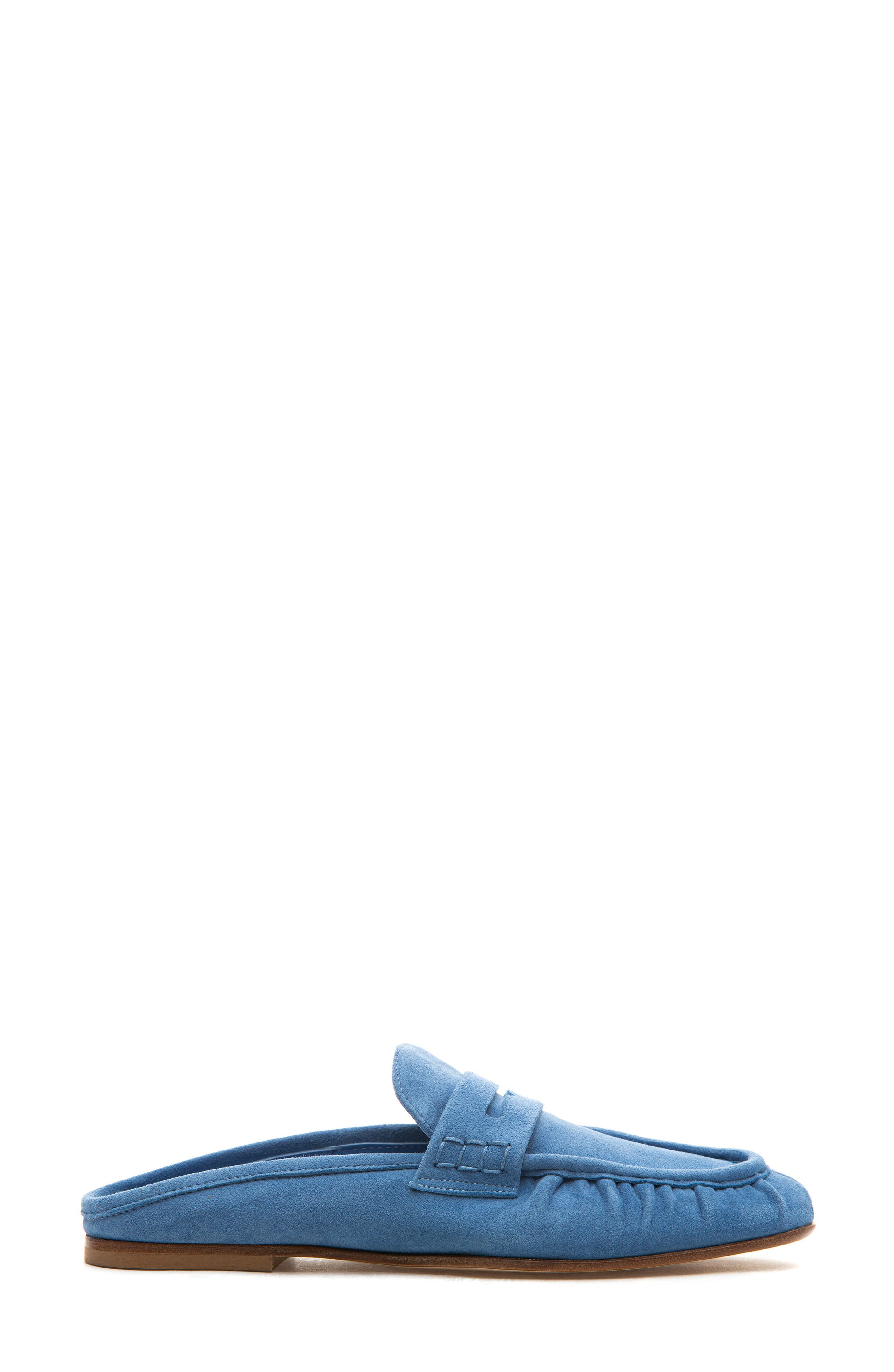 Vivien Penny Loafer Mule, Alternate, color, BLUE