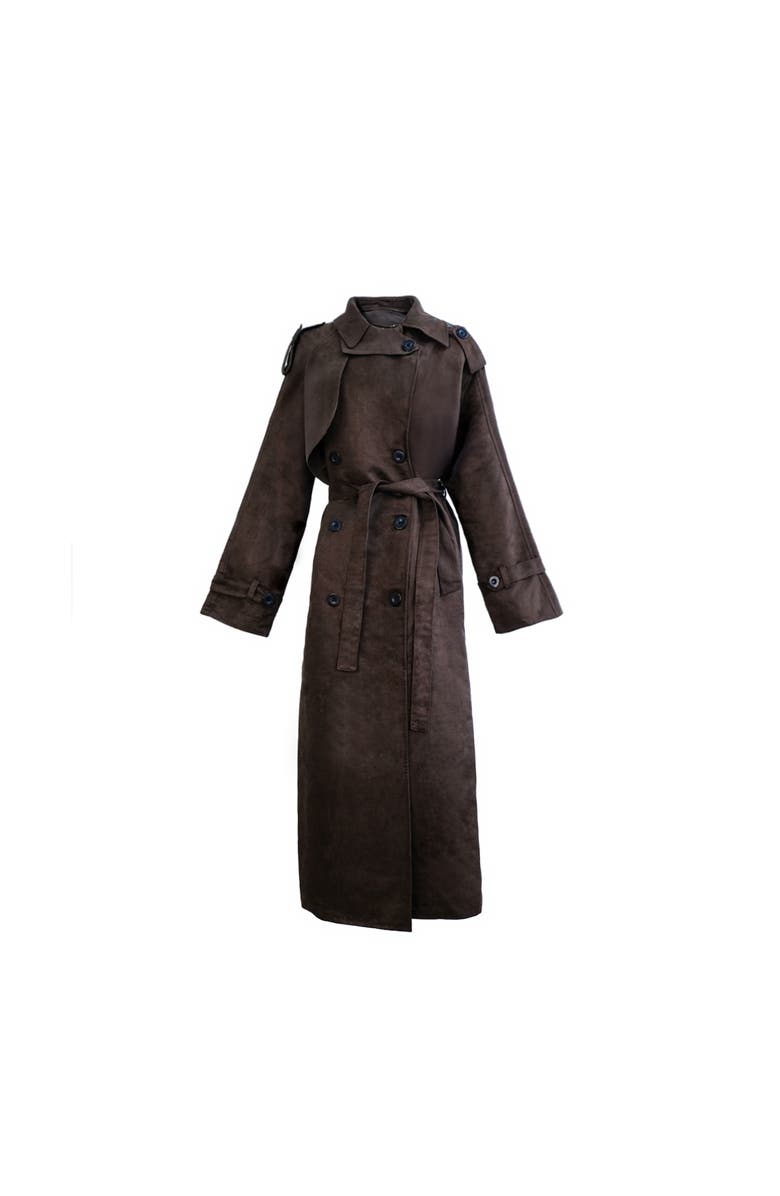 ATS Jett Suede Coat, Alternate, color, Brown