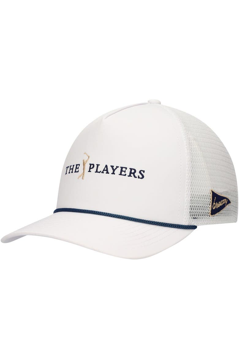 Men's Breezy Golf White THE PLAYERS Rope Adjustable Hat, Main, color, White