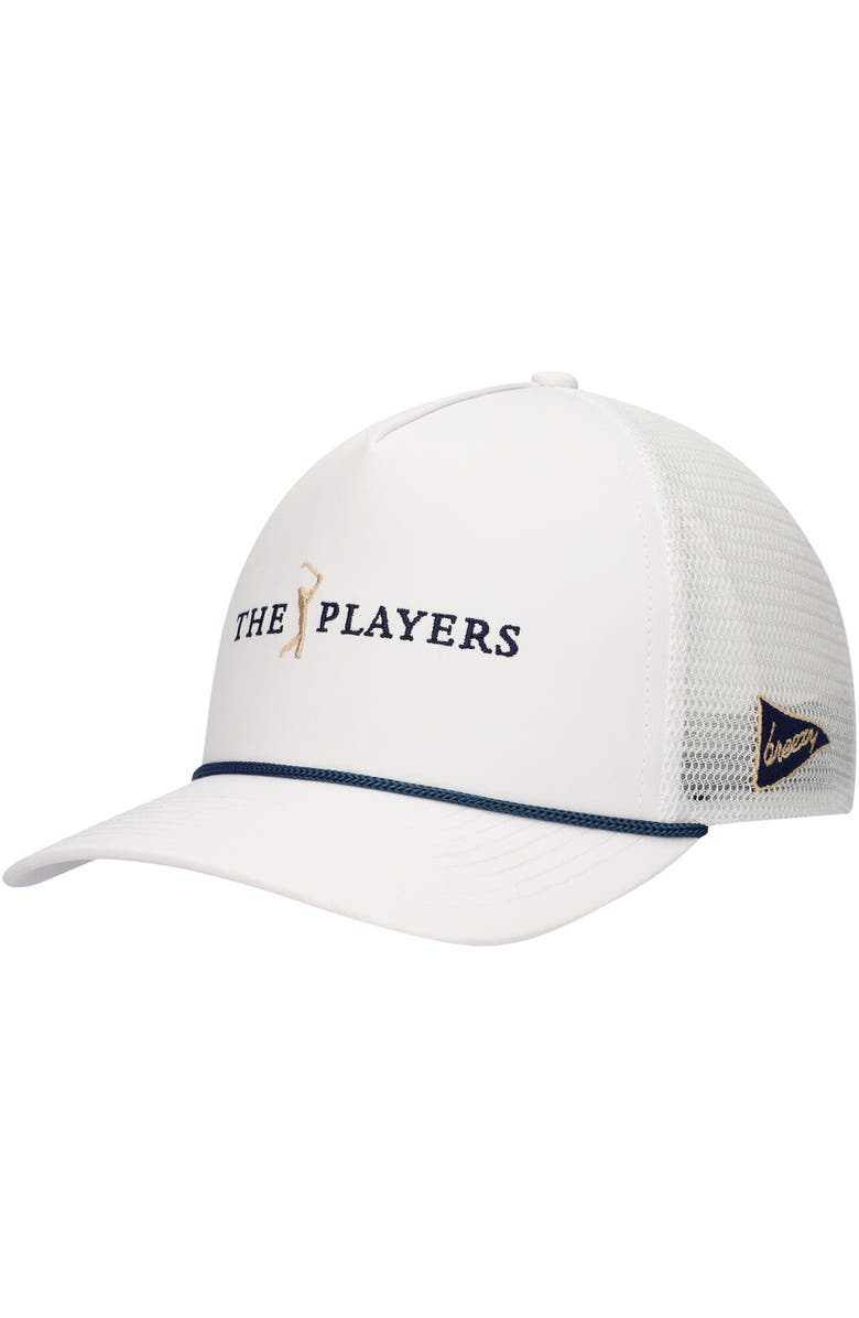 Breezy Golf Men's Breezy Golf White THE PLAYERS Rope Adjustable Hat, Main, color, 