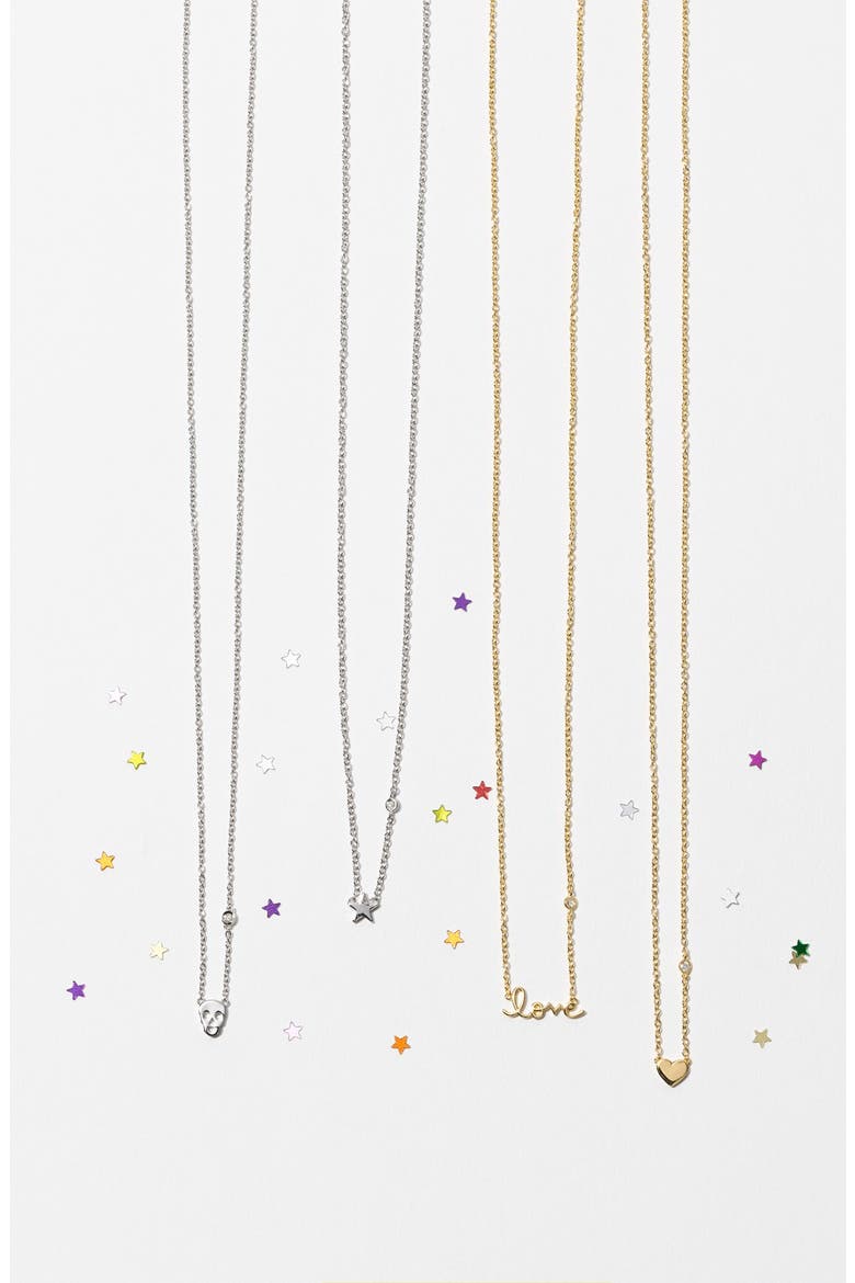 Love Necklace, Alternate, color, SILVER