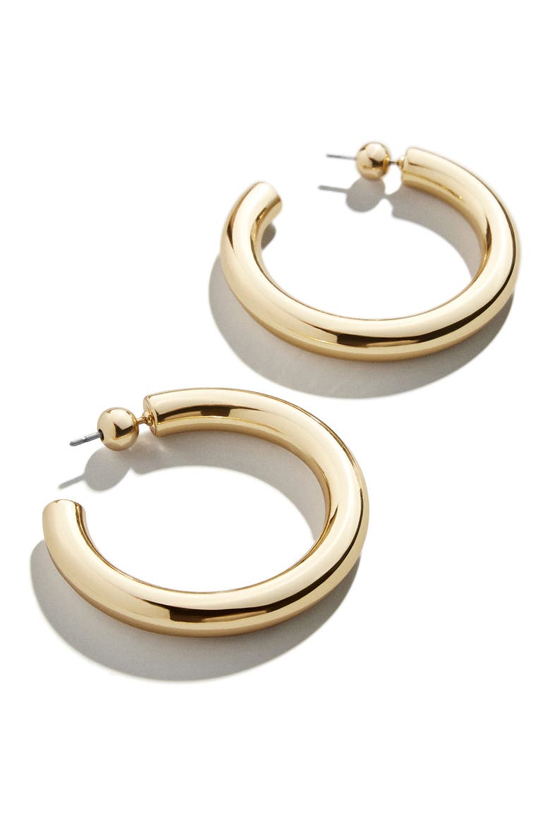Dalilah Medium Hoop Earrings, Main, color, GOLD