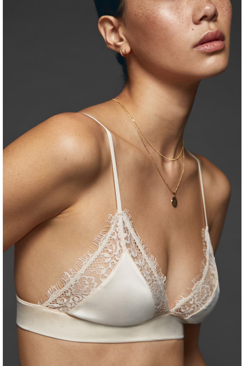 Winnie Bralette, Alternate, color, WHITE