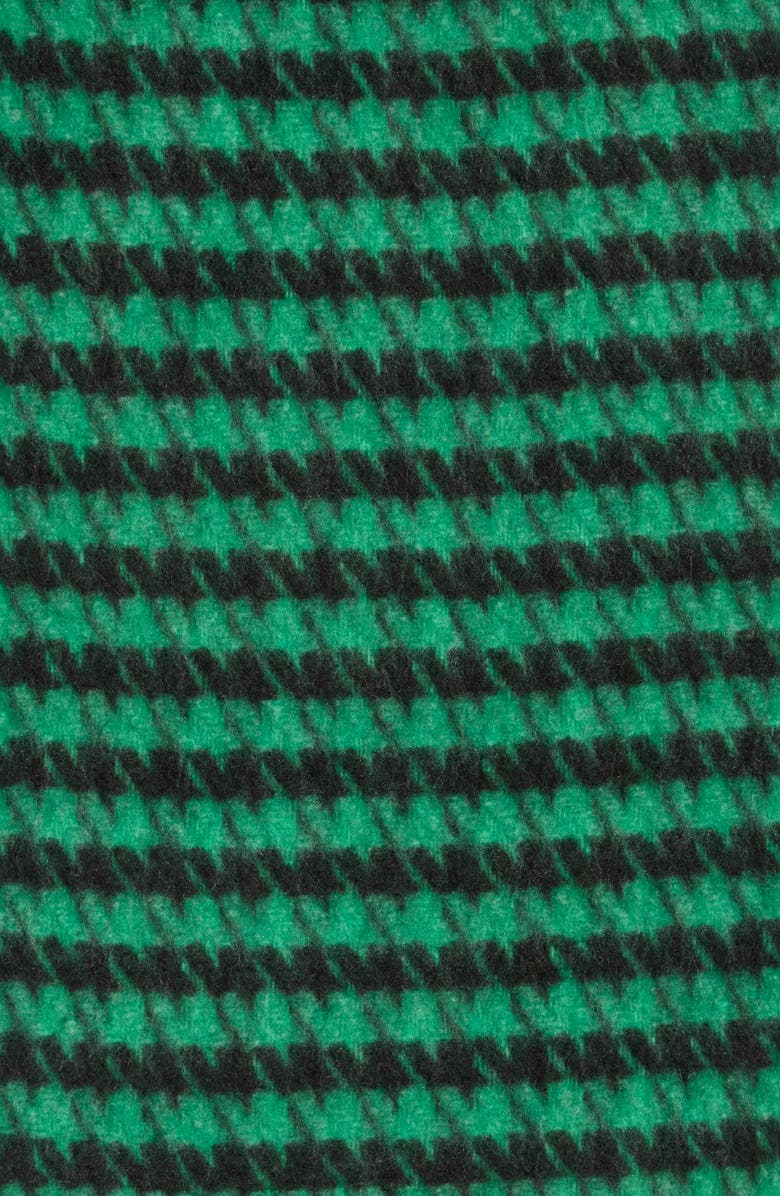 Kate Spade New York painterly houndstooth yarn dyed scarf, Alternate, color, Green Multi