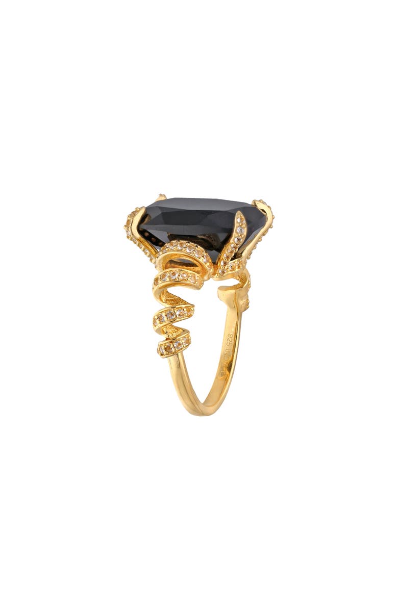 YS GEMS Black Onyx & Pavé White Topaz Ring, Alternate, color, 