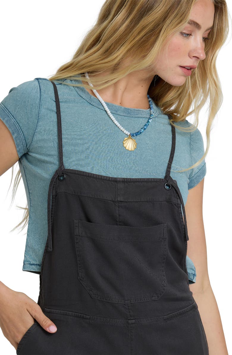 Billabong Wild Pursuit Short Overalls, Alternate, color, Off Black