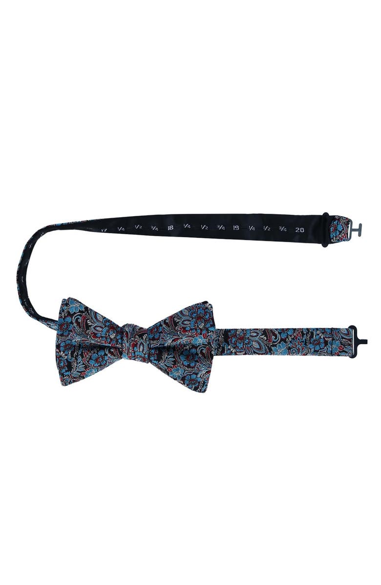 Trafalgar Enzo Exploded Floral Silk Bow Tie, Alternate, color, Multiple
