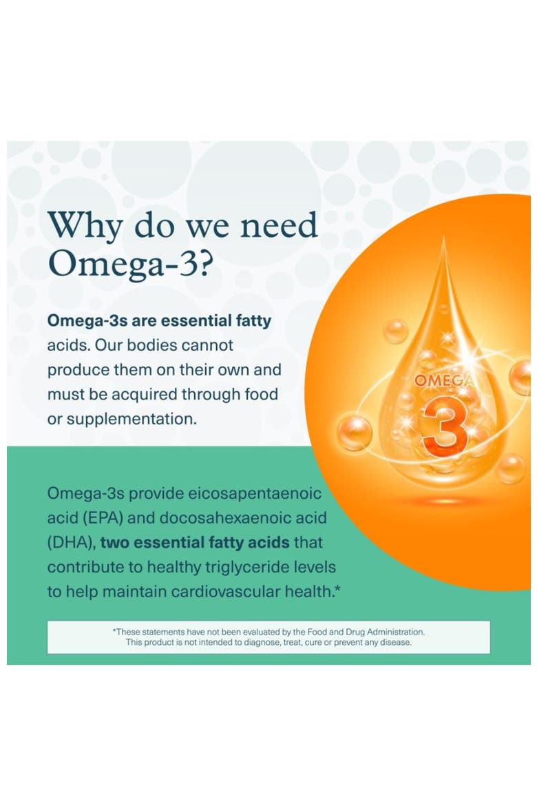 Ocean-Friendly Vegan Algae Omega 3 , 60 Softgel Supplement, Alternate, color, None