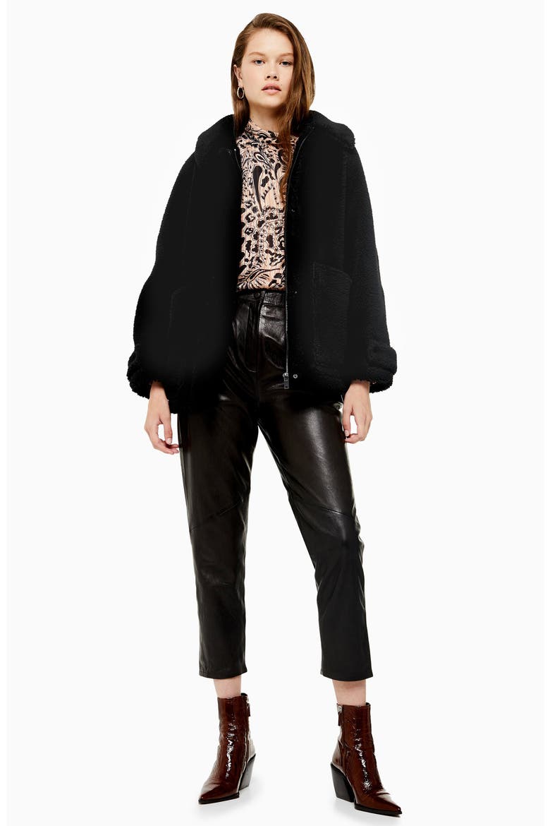 Fleece Jacket, Alternate, color, BLACK