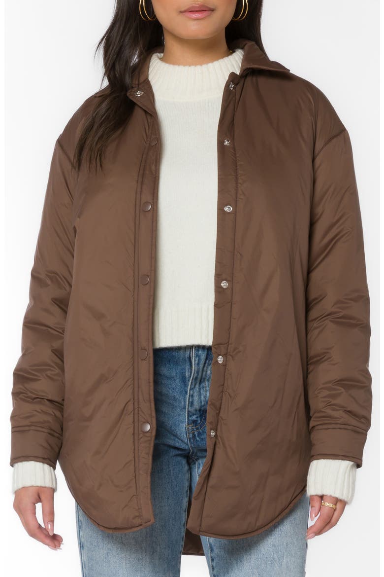 Bernice Puffer Jacket, Main, color, BROWN
