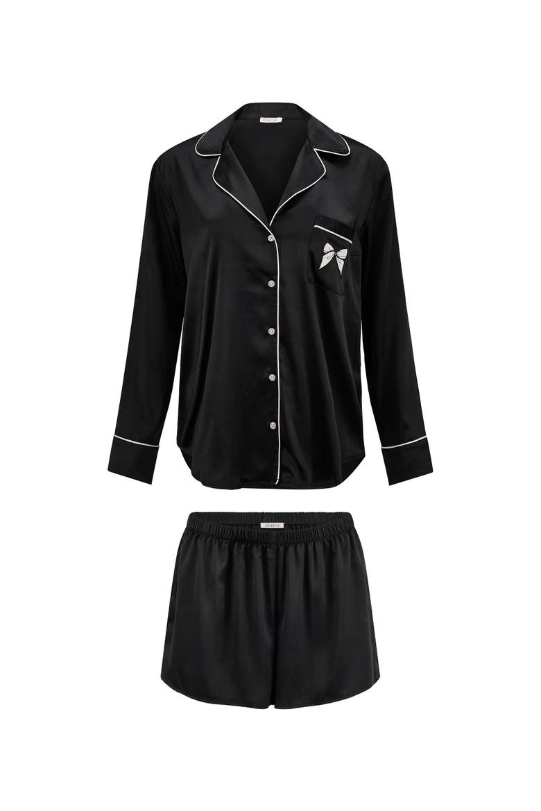 Sammie Pajama Set, Alternate, color, Black