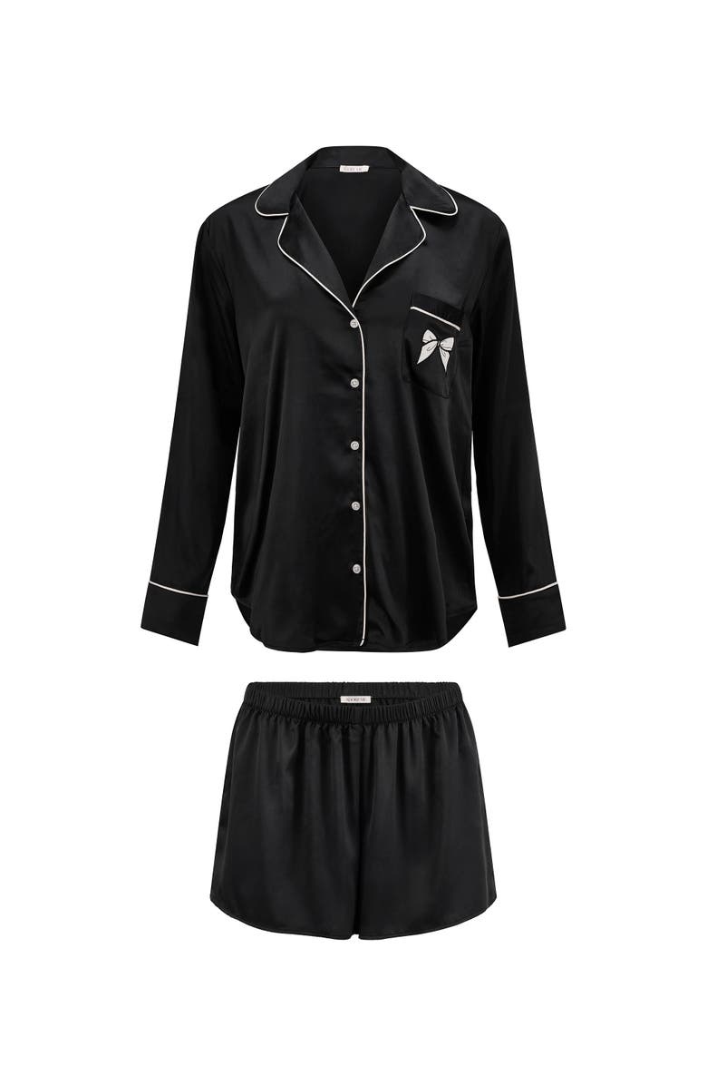 Adore Me Sammie Pajama Set, Alternate, color, Black