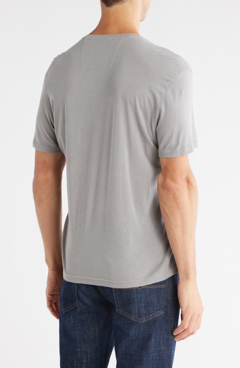 John Varvatos Organic Cotton V-Neck T-Shirt, Alternate, color, Medium Grey