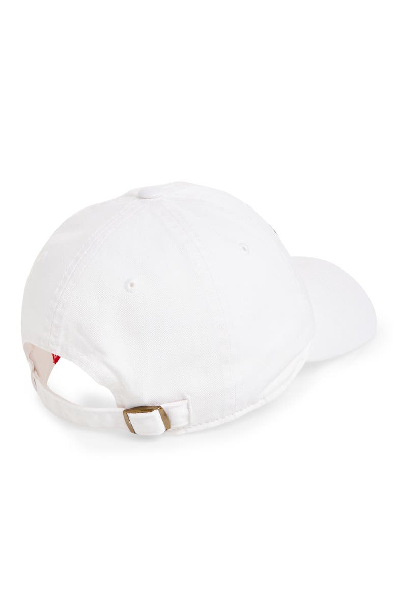 Bel-Air Club Cotton Baseball Cap, Alternate, color, WHITE