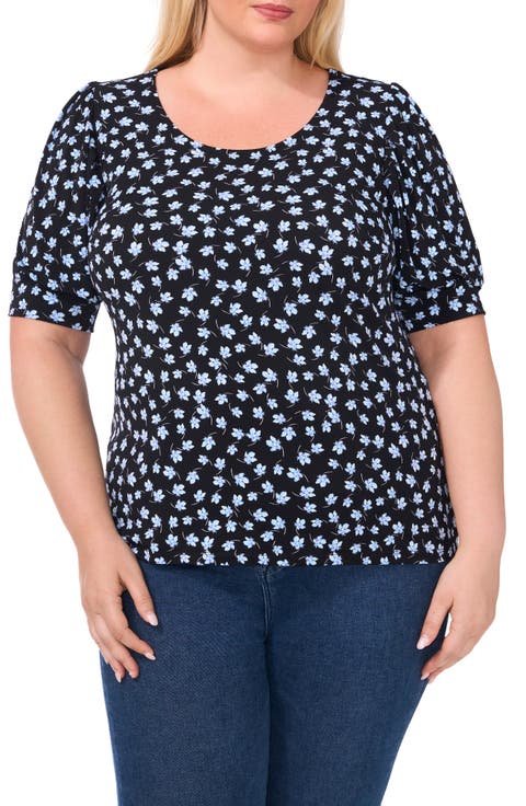 Puff Sleeve Top (Plus)