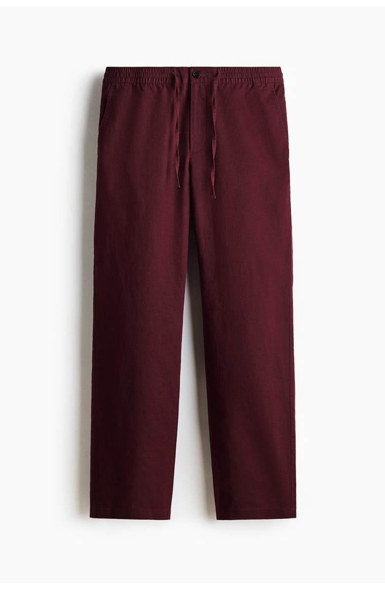 H&M Regular-fit linen-blend pants, Alternate, color, 