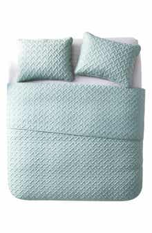VCNY HOME Nina Embossed Basketweave Quilt Set - Twin