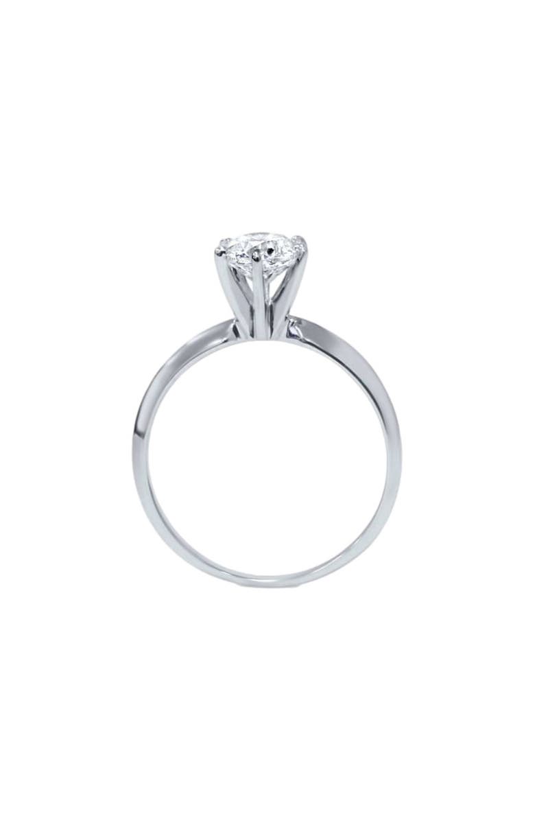 Bliss Diamond 1ct Round Diamond Solitaire Engagement Ring Lab Grown, Alternate, color, 14K White Gold