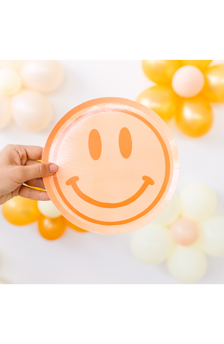 Jollity & Co Peace & Love Smile Dessert Plates, Alternate, color, Assorted Pre-Pack