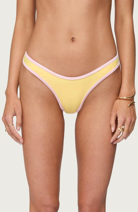 Dina Contrast Bikini Bottoms
