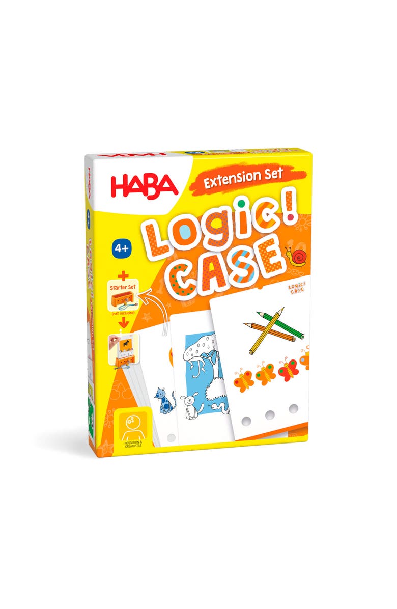 HABA Logic Case Extension Set Animals, Travel Games, Car Games for Kids Ages 4-8, Toddler Flash Cards, Educational Puzzle Games & Brain Teasers, Alternate, color, Multi