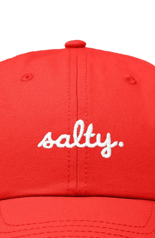 Shop Dalix Salty Embroidered Everyday Hat In Red