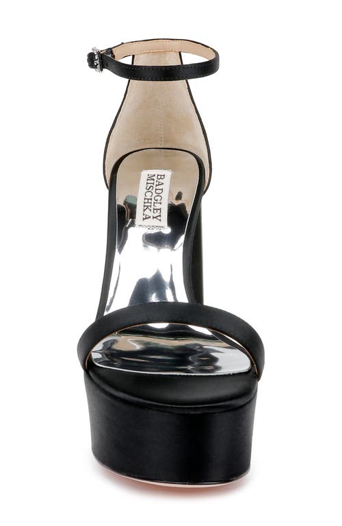 BADGLEY MISCHKA BADGLEY MISCHKA COLLECTION PARTY ANKLE STRAP PLATFORM SANDAL 