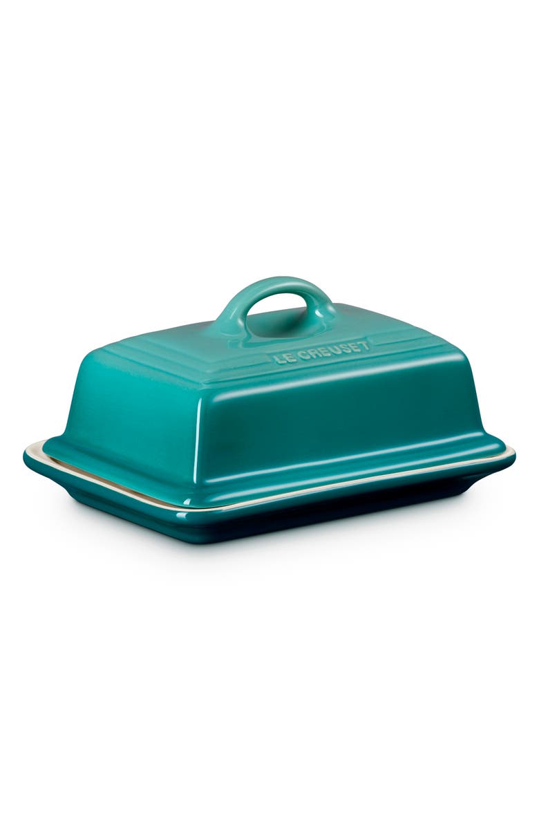 Le Creuset Heritage Butter Dish, Alternate, color, Riviera
