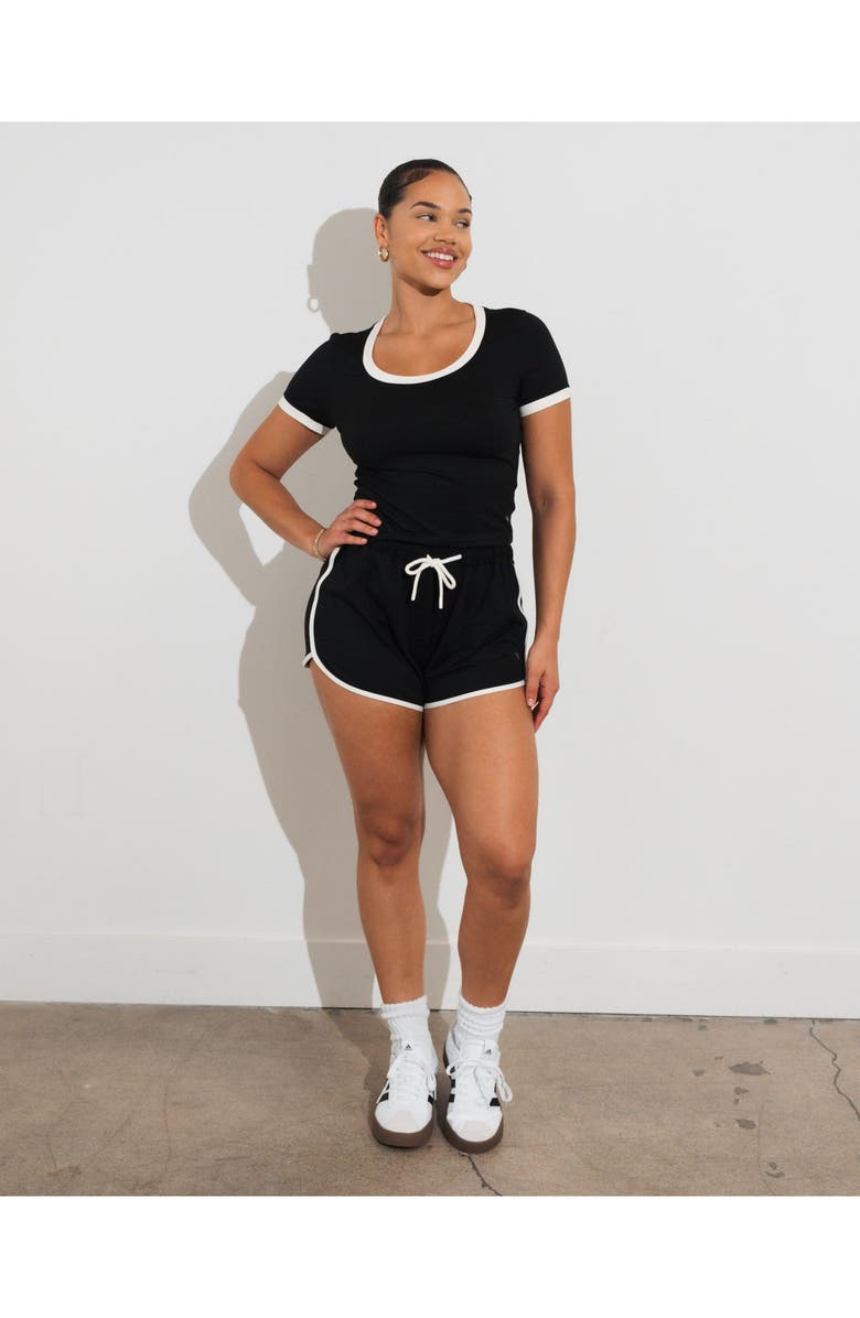 Vitality Motive Scoop Tee, Alternate, color, Midnight Contrast