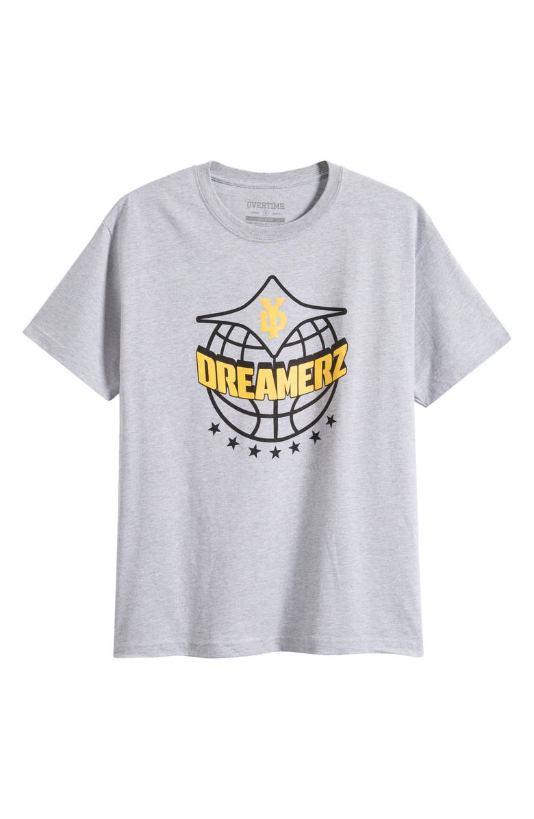 OVERTIME City Dreamerz Globe Cotton Graphic T-Shirt, Alternate, color, Grey