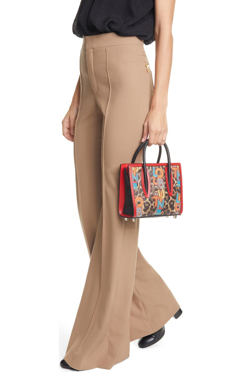 Christian Louboutin Mini Paloma Loubielo Print Calfskin Leather Satchel, Alternate, color,