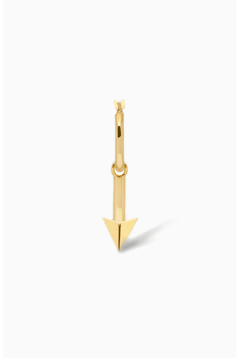 Arrow Single Hoop in Gold, Main, color, Gold