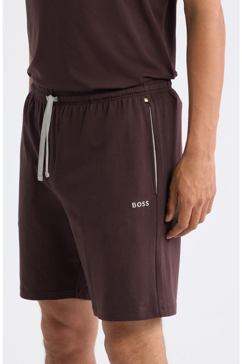 Mix & Match Lounge Shorts, Alternate, color, DARK BROWN