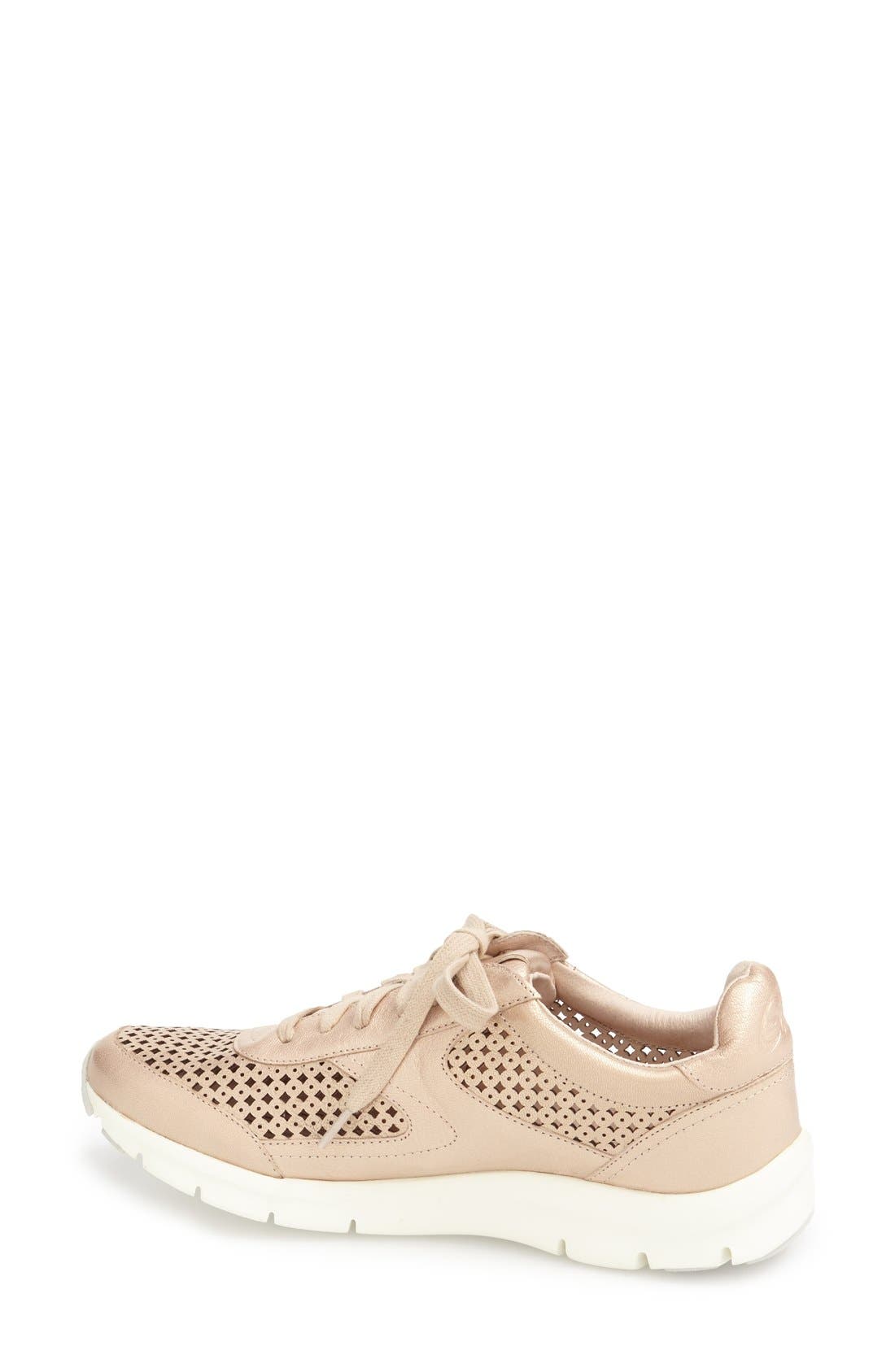 Sudini 'Tammi' Perforated Leather Sneaker, Alternate, color, 