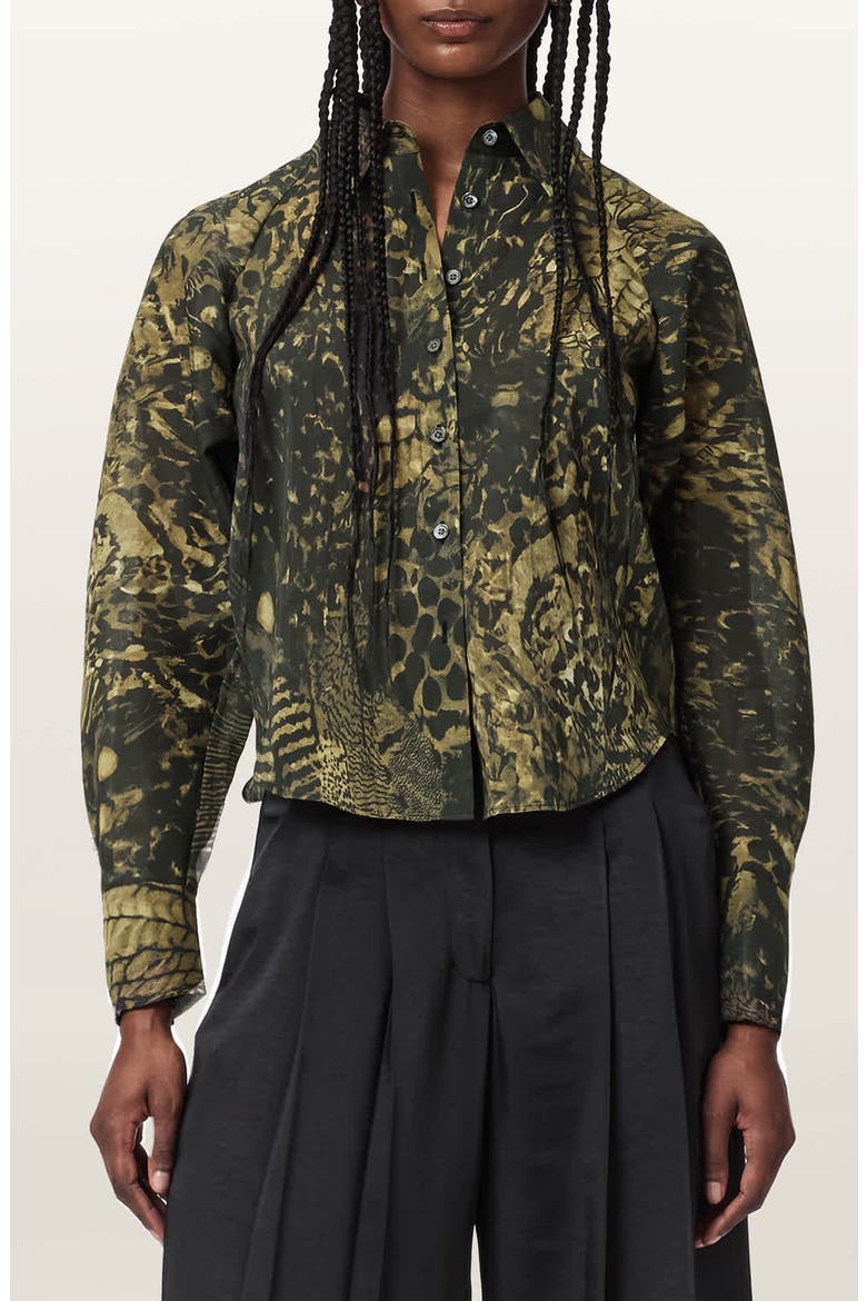 Cory Long Sleeve Shirt, Main, color, BLIXA KHAKI GREEN