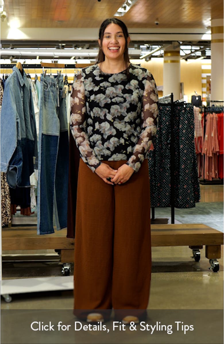 Floral Mesh Top, sales video thumbnail