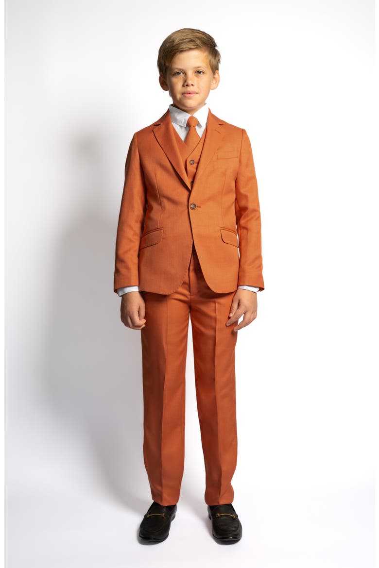 Kids' Osiris 5-Piece Slim Fit Suit, Alternate, color, Terracotta
