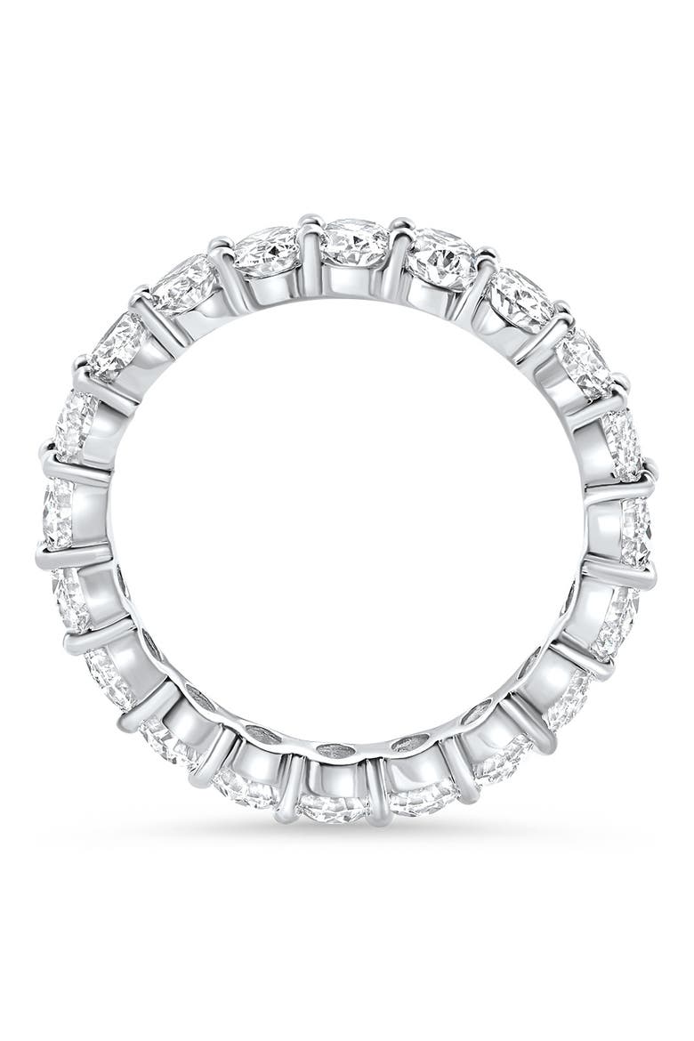 14k Gold 2.25ct Oval Diamond Eternity Ring, Alternate, color, 14k White Gold