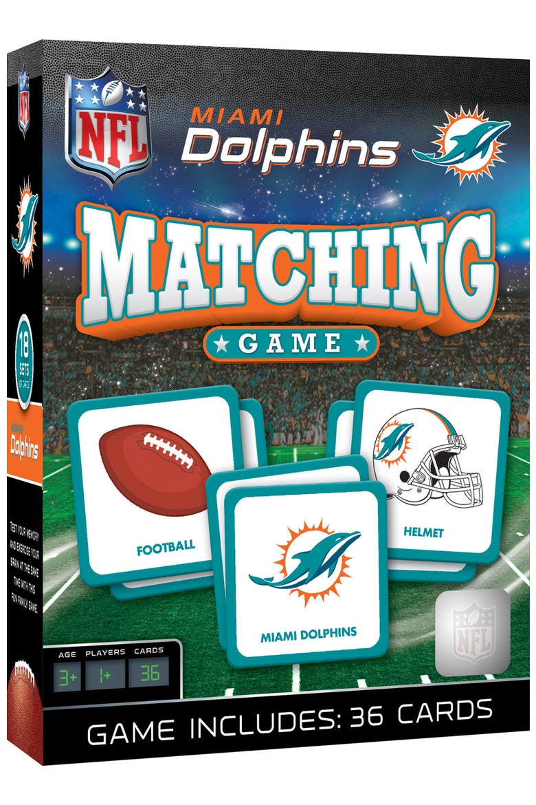 Miami Dolphins Matching Game, Main, color, Multicolor