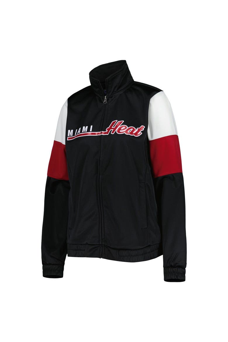 Women's G-III 4Her by Carl Banks Black Miami Heat Change Up Full-Zip Track Jacket, Alternate, color, Black