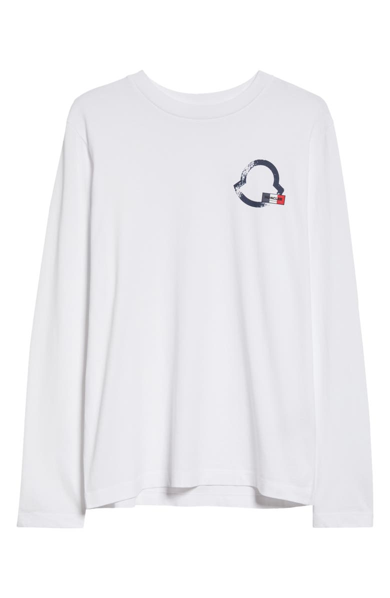 Moncler Logo Long Sleeve Graphic T-Shirt, Alternate, color, 
