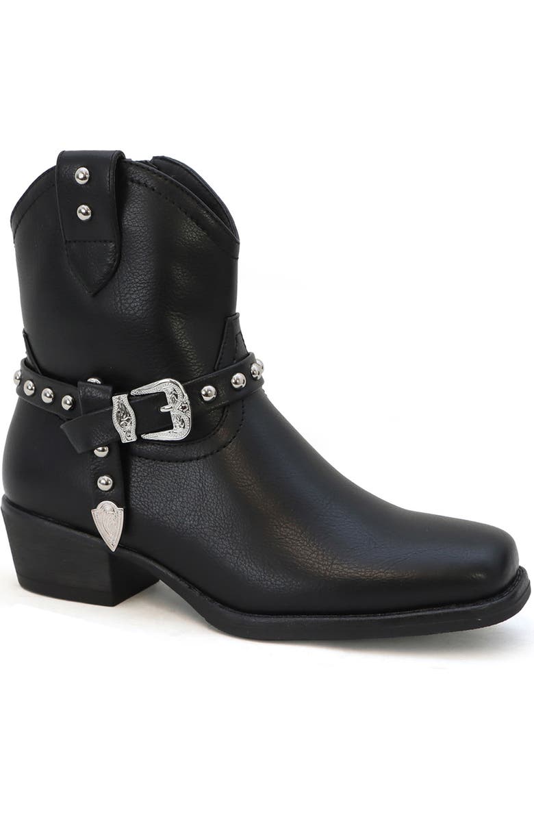 YOKI Krizel Buckle Western Boot, Main, color, Black