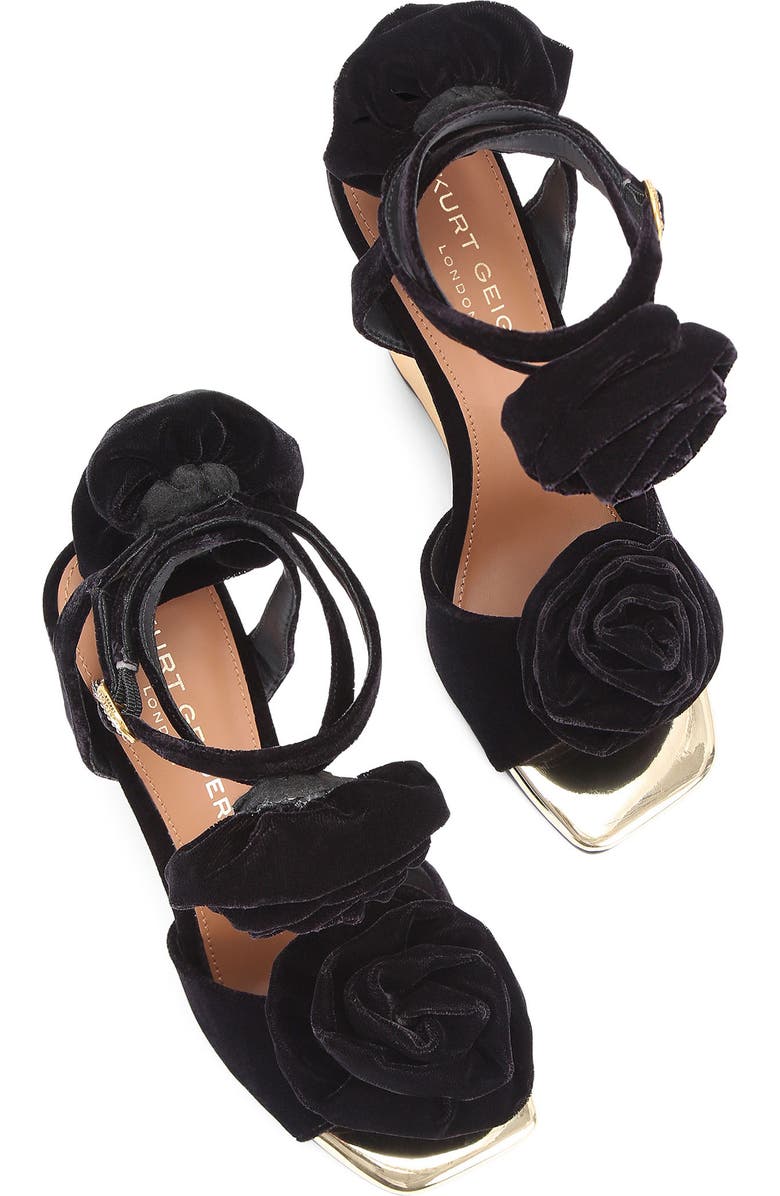 Kurt Geiger London Bloom Ankle Strap Wedge Sandal, Alternate, color,