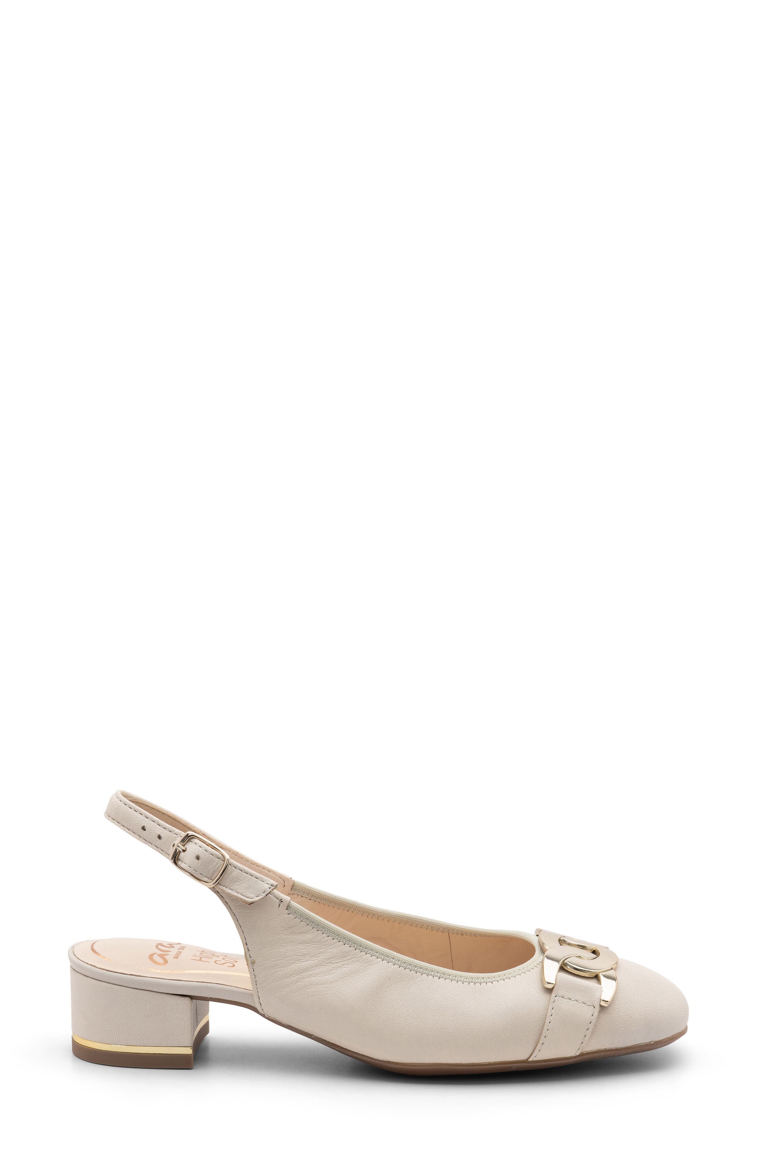 ara Gallant Slingback Pump, Alternate, color, Offwhite Leather